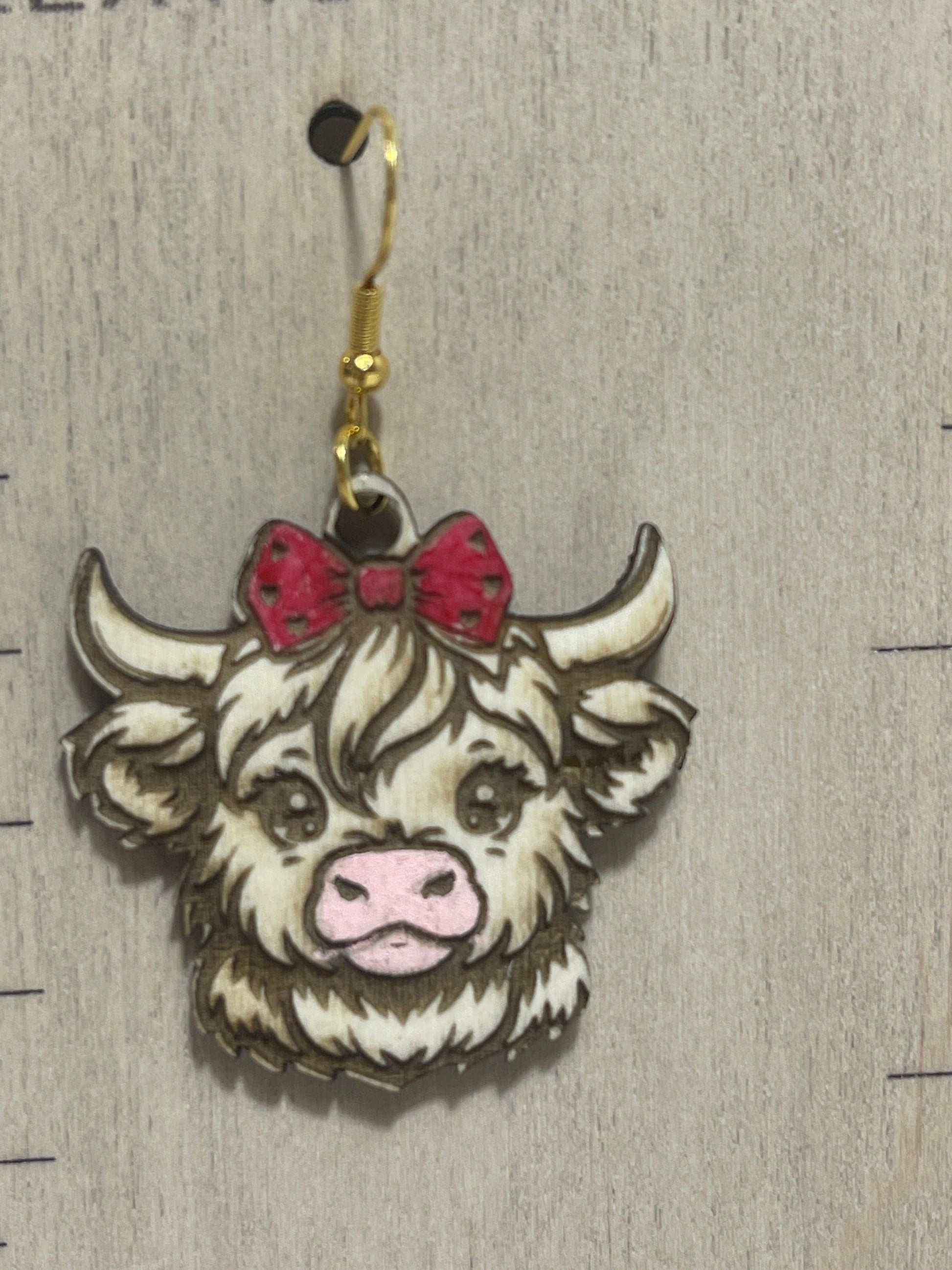 The Absolute Cutest Highland Cow Earrings - Live Loud Creations