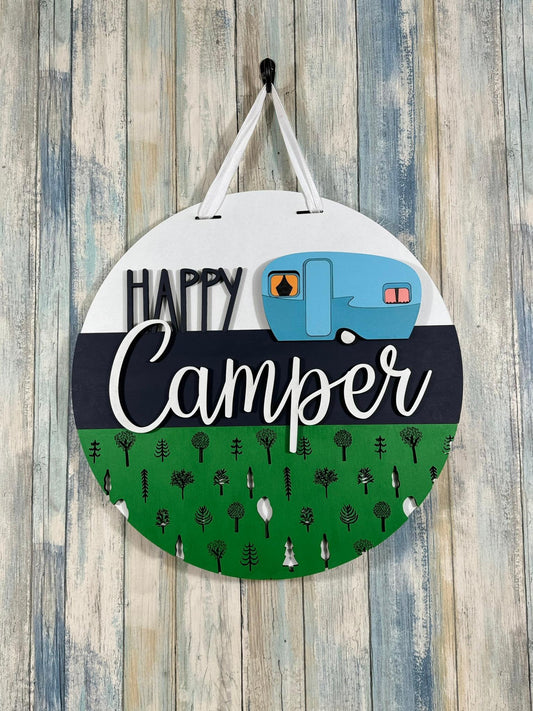 Happy Camper Door Sign