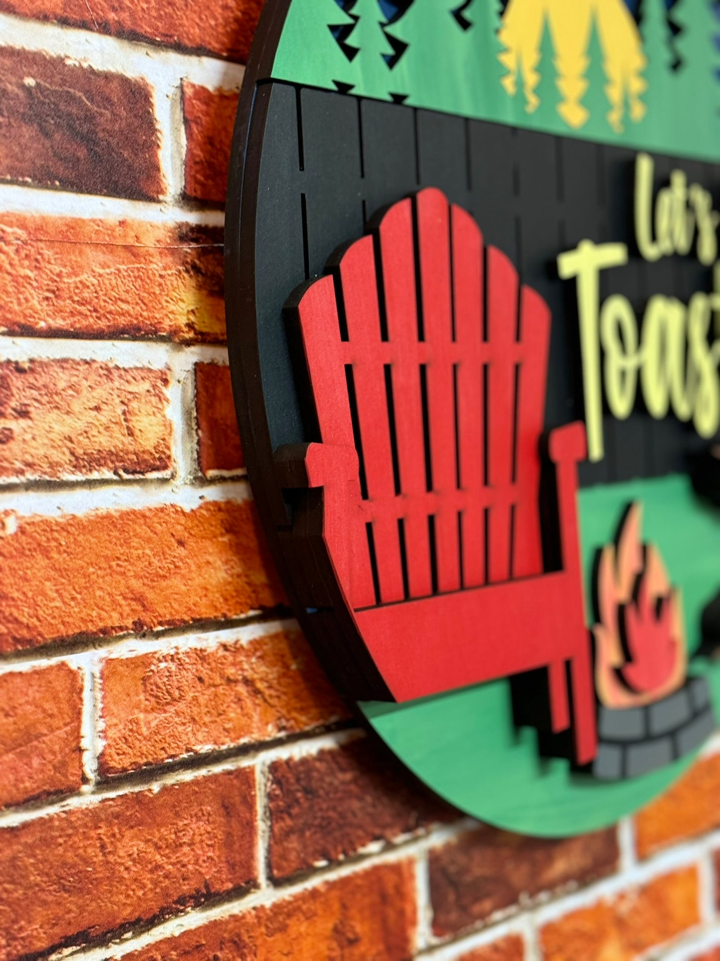 Let's Get Toasted 16" Door Sign