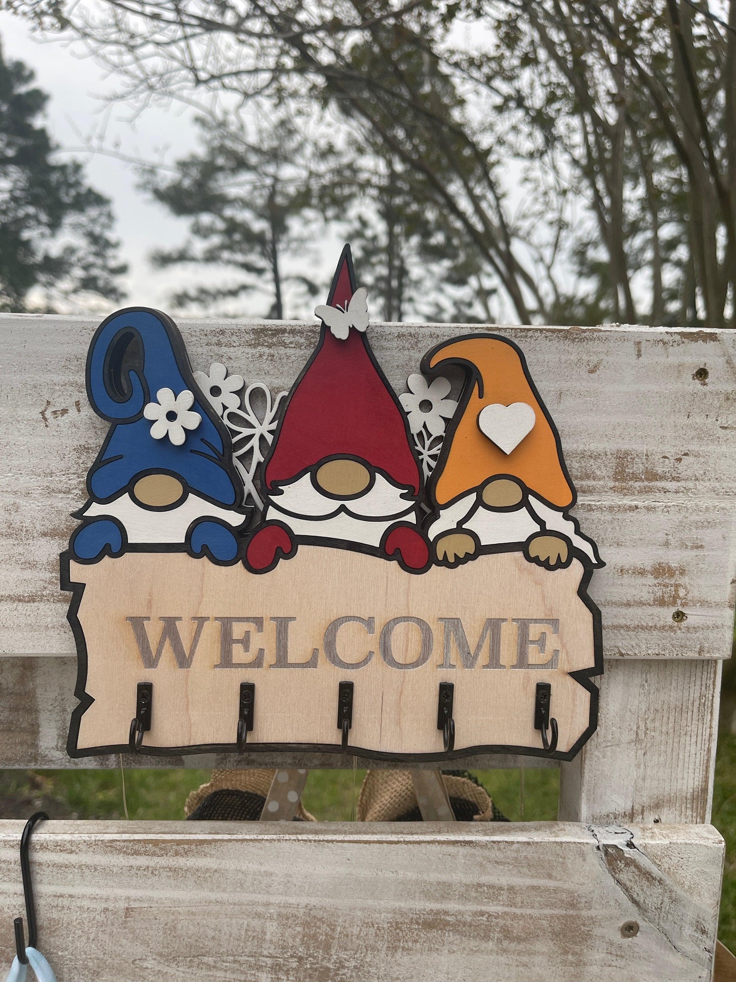 Gnome Key Holder - Live Loud Creations