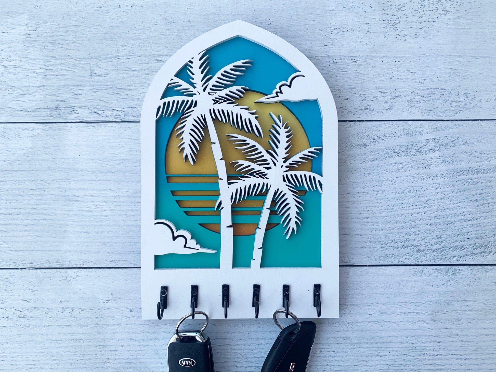 Palm Tree Key Holder - Live Loud Creations