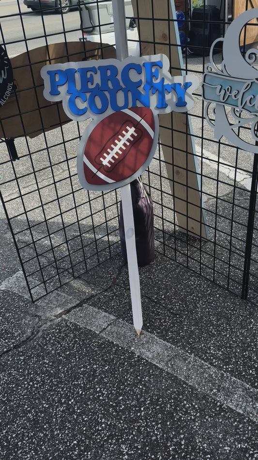 Football Yard Sign